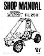 honda odyssey ATV shop manual