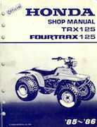 honda 125 4wheel ATV wiring diagram