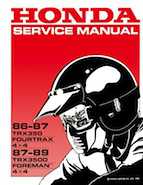 honda trx350d service manual download