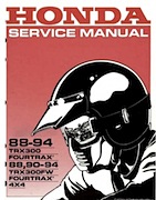 honda fourtrax trx300fw operator manual