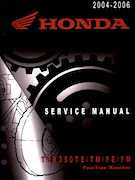 2004-2006 Honda Rancher TRX350TE repair manual
