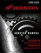 service manual for 1998 honda 450 foreman s