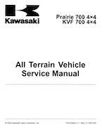 manual for a 2006 Kawaski Praire 700