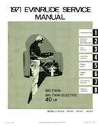 1971 Evinrude 40153  service manual