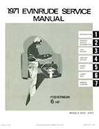 1971 Evinrude 6102  service manual