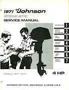 1971 Johnson Model 4R71 service manual