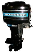 mercury outboard 45 HP missing on upper two cylenders