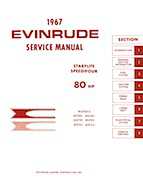 1967 Evinrude StarFlite 80 HP Outboards Service Manual, PN 4359