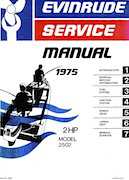 1975 Evinrude 2HP Model 2502 Full Factory Service Manual