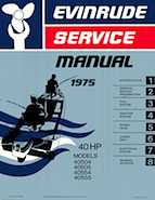 1975 Evinrude 40 HP Outboards Service Manual, PN 5093