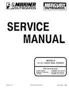 Mercury Mariner 4, 5 - 102CC Sail 1990 Outboard Service Shop Manual