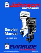 1994 Johnson Evinrude "ER" 60 LV 150, 150C, 175 Service Manual, P/N 500611