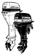 1996 johnson 8 HP 4 stroke outboard motor water pump assy