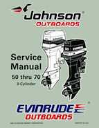1997 Johnsoon Evinrude "EU" 50 thru 70 3-Cylinder Service Manual, P/N 507266