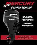 service manual for mercury 60Hp bigfoot outboard motor