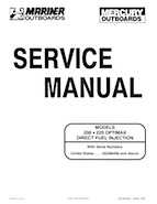 Mercury Mariner 200, 225 Optimax Outboards Service Manual, 90-855348