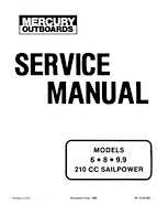 Mercury Mariner Service Manual 6, 8, 9.9 210CC Sailpower