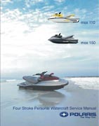 2004 Poalaris MSX110, MSX150 PWC Original Service Manual