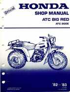 1982-1983 Official Honda ATC 200E Big Red Shop Manual