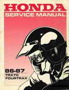 1986-1987 Honda Fortrax TRX70 Service Manual