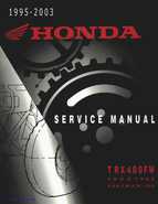 1995-2003 Honda Foreman TRX400FW TRX400 TRX 400 400FW Service Manual