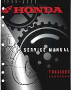 1999-2002 TRX400EX Fourtrax Service Manual
