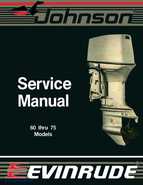 1988 Johnson Evinrude CC 60 thru 75 outboards Service Manual