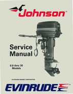1989 Johnson Evinrude CE 9.9 thru 30 Service Manual, P/N 507754