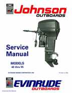 1991 Johnson/Evinrude Models EI 40 thru 55 Service Manual P/N 507947