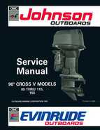 1992 Johnson Evinrude EN 90 deg. Cross V Service Manual, P/N 508145