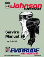 1993 Johnson Evinrude ET 40 thru 55 Service Manual, P/N 508283