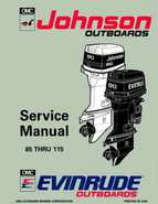 1993 Johnson Evinrude ET 90 degrees CV Service Manual, P/N 508285