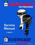 1994 Johnson/Evinrude ER 2 thru 8 outboards Service Manual P/N 500606