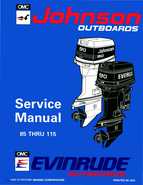 1994 Johnson/Evinrude ER CV 85 thru 115 outboards Service Manual