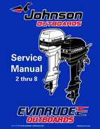 1998 Johnson Evinrude EC 2 thru 8 Service Repair Manual, P/N 520202